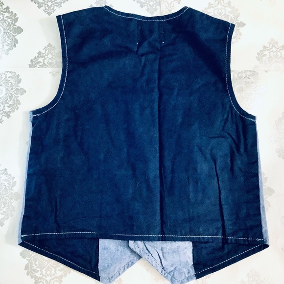 💙10  for $10 Boys 2T- Denim Style 2 Tone Vest💙 - Picture 4 of 4